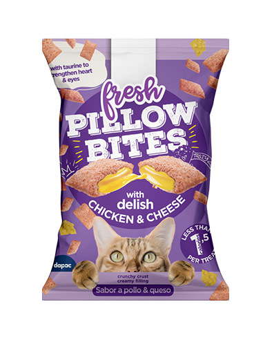 snacks gato pollo queso