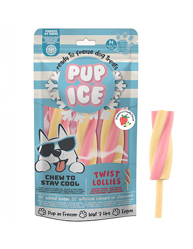 helado para perros fresa